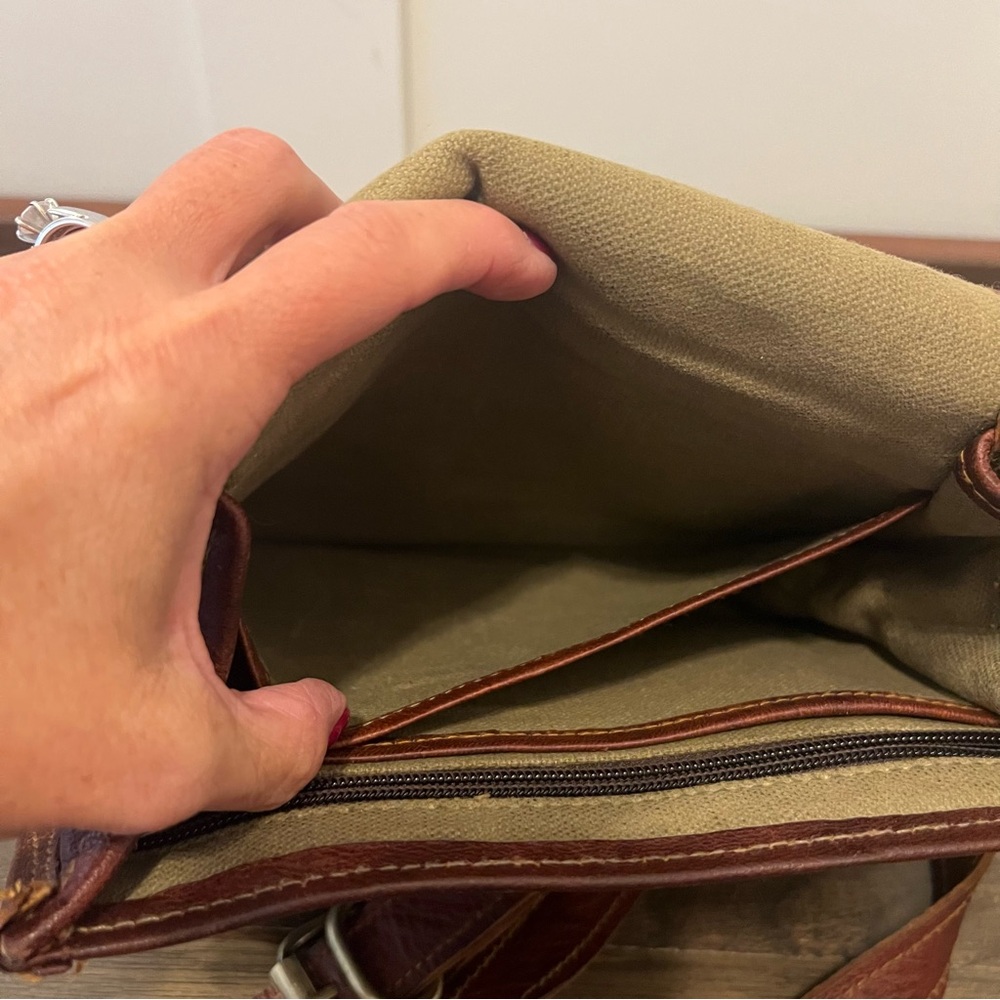 Dark Brown Handmade Saddle Style Handbag - Picture 8 of 10